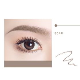 Waterproof And Long-lasting Non-fading Double-ended Eyebrow Pencil (Option: 804caramel light brown-Ordinary)