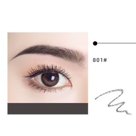 Waterproof And Long-lasting Non-fading Double-ended Eyebrow Pencil (Option: 801black-Ordinary)