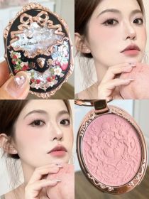 Flower Knows Strawberry Rococo Series Embossed Blush Velvet Matte Lip Glaze (Option: S04-Blush)