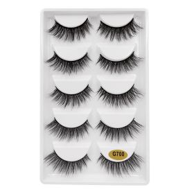 G7 Artificial Mink Hair 5 Pairs Of 3d False Eyelashes (Option: G700)