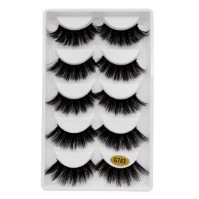 G7 Artificial Mink Hair 5 Pairs Of 3d False Eyelashes (Option: G703)