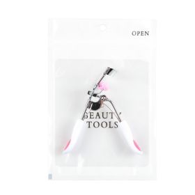 Eyelash Curler With Comb Curling And Shaping Sunflower (Option: White handled blue heart-PVC bag)