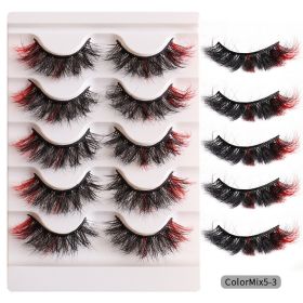 fashion High Color Fried Curly Eyelashes (Option: ColorMix53)