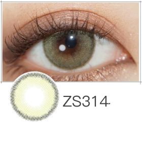 Beauty Pupil Male Students Natural Blue Male Gray Myopia Brown (Option: Green-0Degrees)