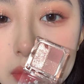 Pink-purple Eye Shadow Disc Sequins Pearlescent Student Party White Glitter (Option: 04Color)