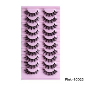 10Pairs Of Natural Thick Curly Eyelashes (Option: 10D23)