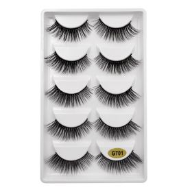 G7 Artificial Mink Hair 5 Pairs Of 3d False Eyelashes (Option: G701)