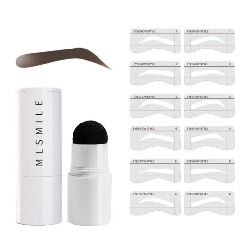 Retouching Forehead Shadow Pen With Eyebrow Card Seal Eyebrow Powder