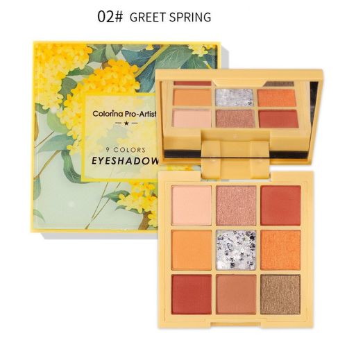 Matte Earth Color Eyeshadow Sequins Glitter Pumpkin Palette