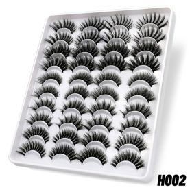 Self-adhesive False Eyelashes In Europe And America 20 Pairs (Option: H002)