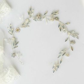 Simple European Style Korean Hairband Soft Crown (Color: Silver hairband)