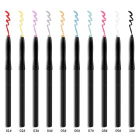 Color Eyeliner Waterproof Oil-Proof and Durable Eyeliner (Color: 6)