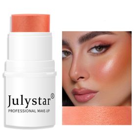 Blush Stick For Cheeks Eyes & Lips Sheer Glow Blendable and Buildable Color 2-in-1 Blush and Cheek Makeup Stick (Color: 02)