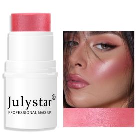 Blush Stick For Cheeks Eyes & Lips Sheer Glow Blendable and Buildable Color 2-in-1 Blush and Cheek Makeup Stick (Color: 03)