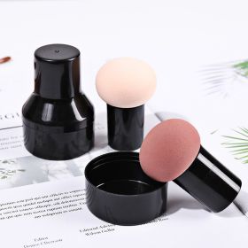Mushroom Head Cosmetic Puff Foundation Makeup Sponge Powder Puff Smooth Sponge Multi- Function Dry &amp; Wet Beauty Makeup Tool (Color: rose red)