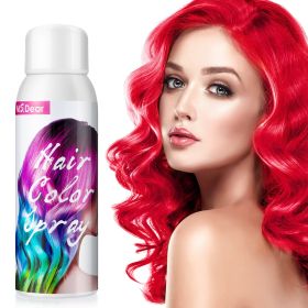 Hair Colour Spray, Temporary Coloured Hair Spray One Time Hair Dye Hairspray (Color: Red)