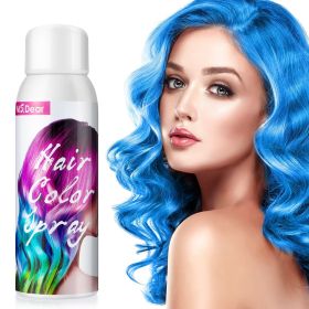 Hair Colour Spray, Temporary Coloured Hair Spray One Time Hair Dye Hairspray (Color: Blue)