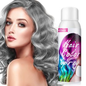 Hair Colour Spray, Temporary Coloured Hair Spray One Time Hair Dye Hairspray (Color: Gray)