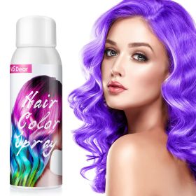 Hair Colour Spray, Temporary Coloured Hair Spray One Time Hair Dye Hairspray (Color: Purple)