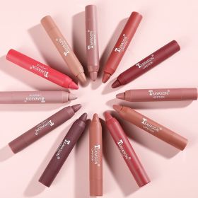 12 Colors Velvet Matte Waterproof Long Lasting Lipsticks (Color: 03)
