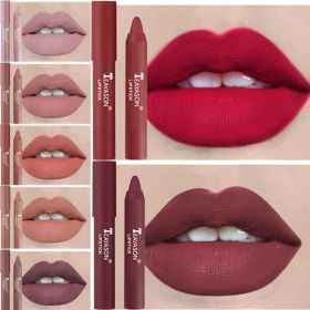 12 Colors Velvet Matte Waterproof Long Lasting Lipsticks (Color: 07)