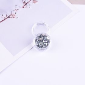 3mm Heart Laser Sequin Decorative Patch (Color: Silver)