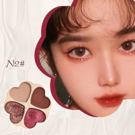 Popular Beauty Makeup Fine High Light Eye Shadow Quad Plate (Option: N2Color)