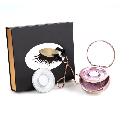 3 Pairs Of Magnet Eyelash Set Magnetic False Eyelashes Glue-free Magnetic Eyelash Curler